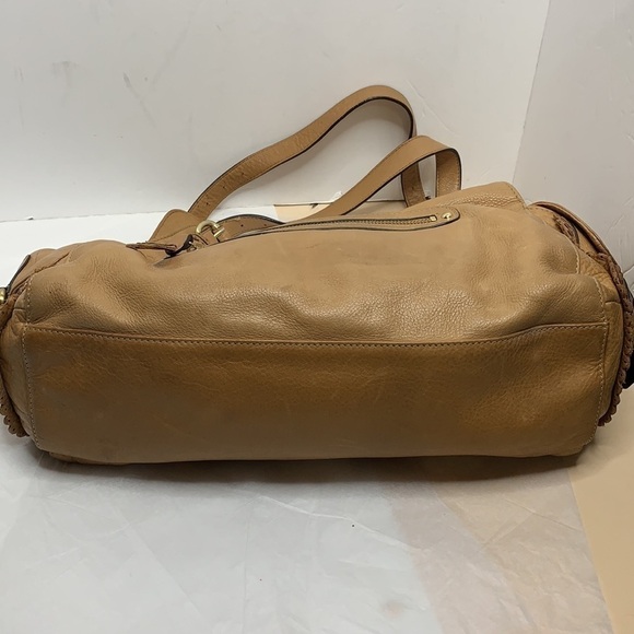 Ellen Tracy leather with pretty leather lace trim - Picture 5 of 12